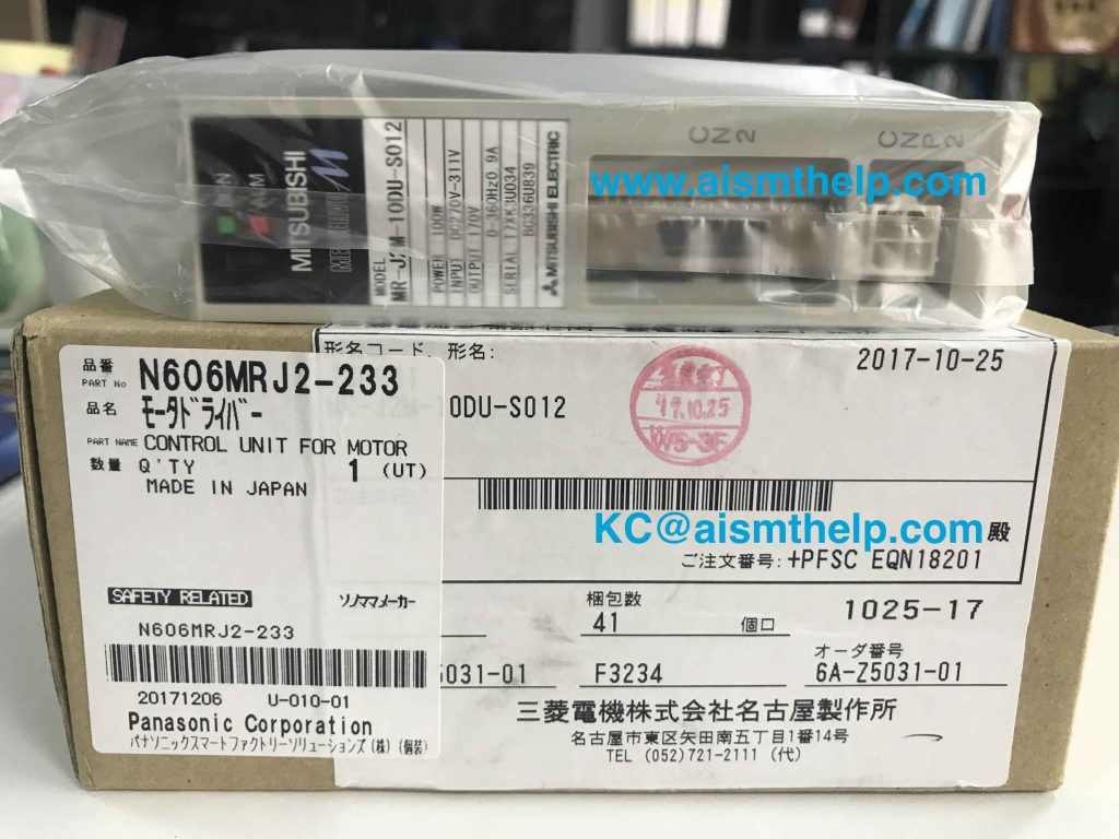 PANASONIC N606MRJ2-233 MR-J2M-10DU-S012 CONTROL UNIT FOR MOTOR ,electronics manufacture service,EMS,PCB assembly,electronic PCB assembly services,fully integrated in line systems,home appliance, Auto insertion,AI spare parts,PTH assembly,THT,put through hole technology,through-hole components,IM (Insertion Mounter),LED insertion,SMT spare parts,surface mount technology,SMT assembly,SMT mounter parts,SMT industry,LED light