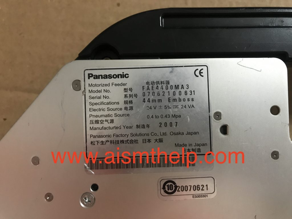 Panasonic Motorized Feeder FAE4400MA3 44MM Emboss 07062100631