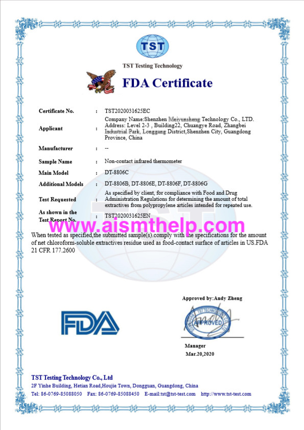 IR Thermometer Non-contact | infrared electronic forehead gun with CE FCC FDA approved