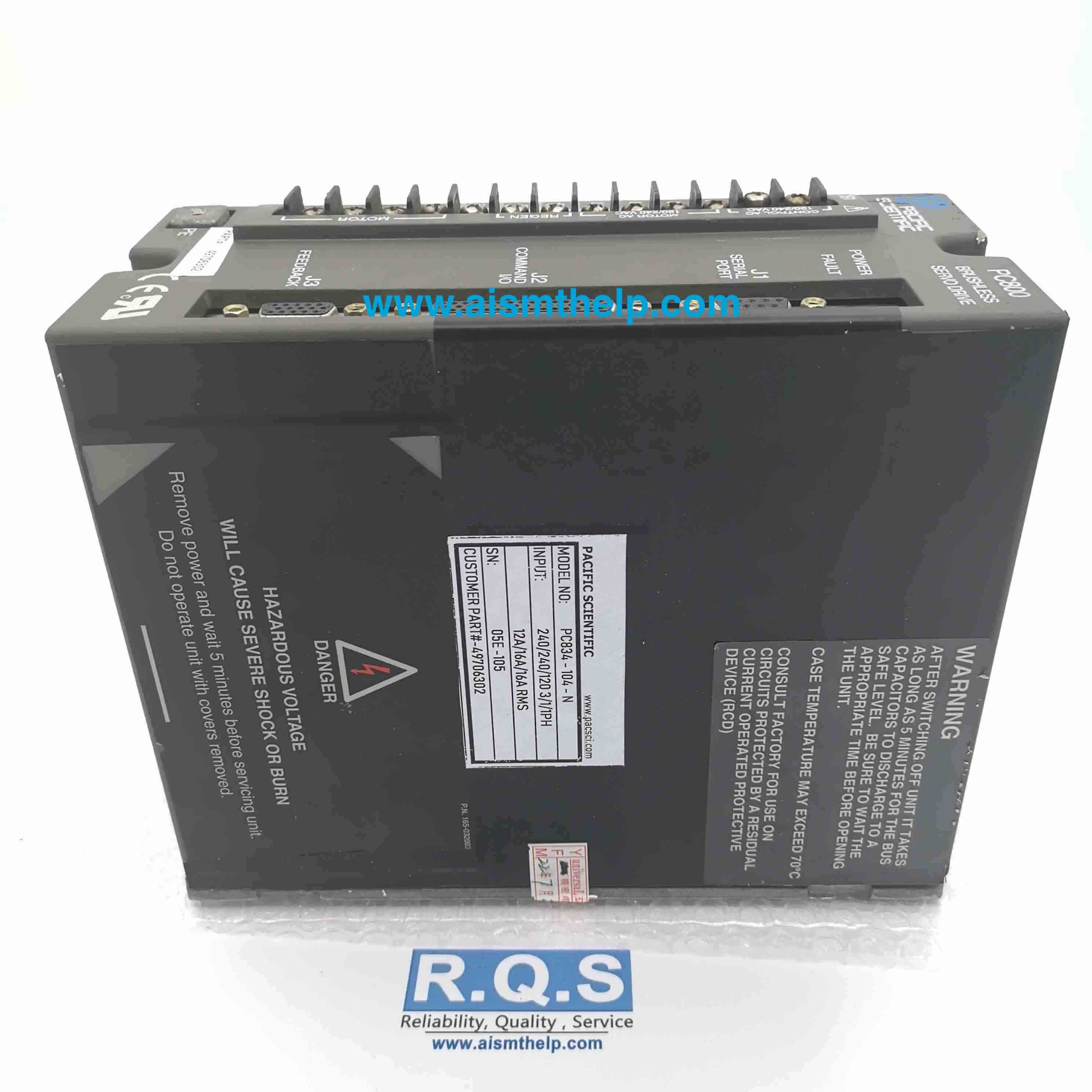 UNIVERSAL DRIVER 49706202 49706302 PACIFIC SCIENTIFIC PC800 BRUSHLESS SERVO DRIVE UIC