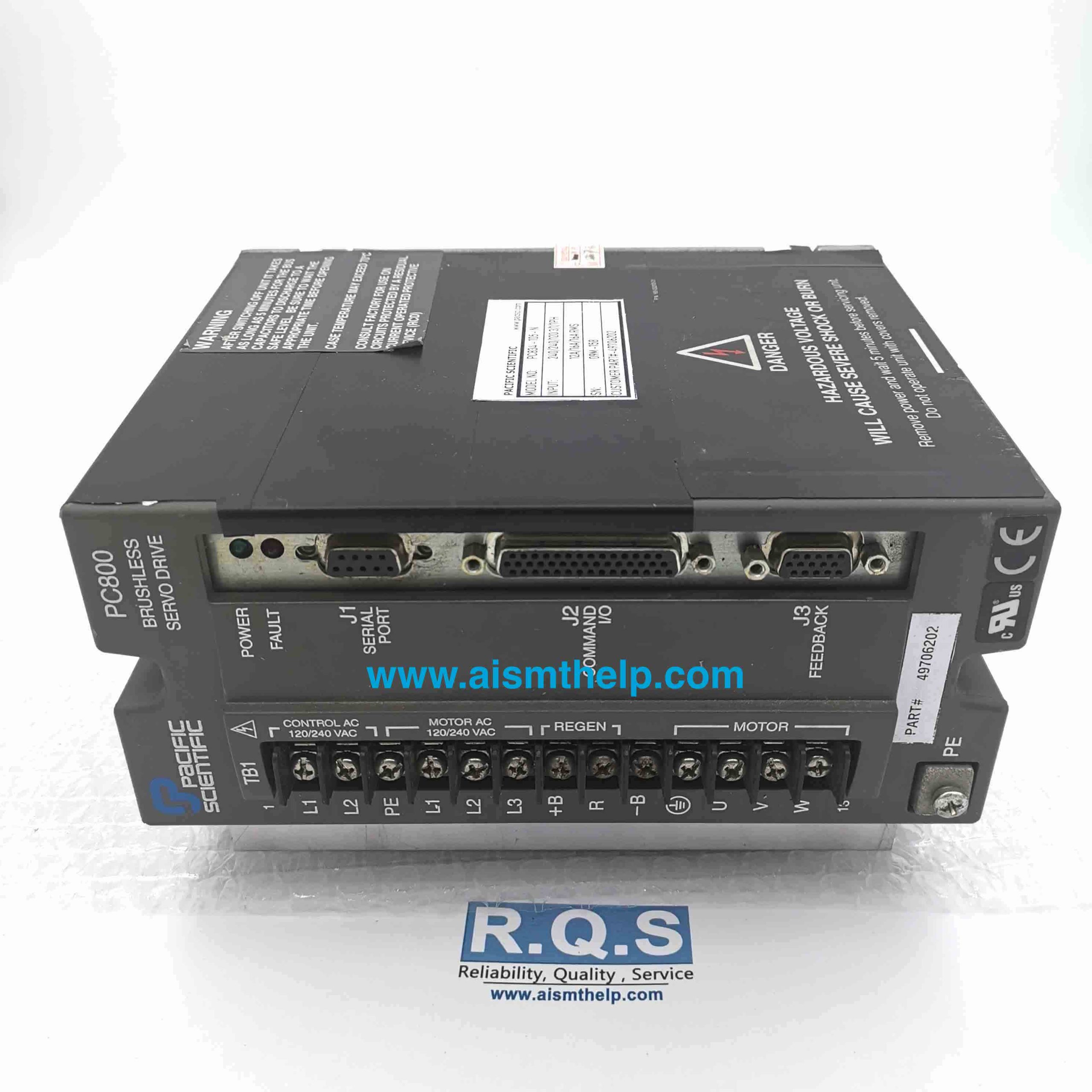 UNIVERSAL DRIVER 49706202 49706302 PACIFIC SCIENTIFIC PC800 BRUSHLESS SERVO DRIVE UIC